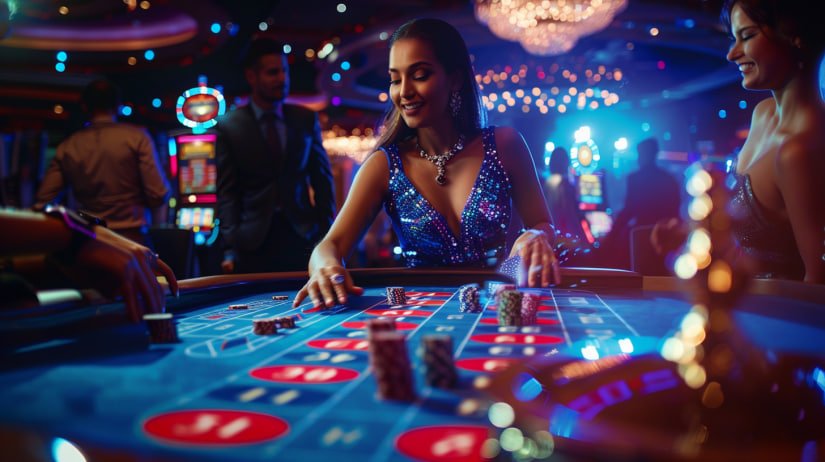 Tampilan permainan Bandar Ceme di rjs slot dengan meja kartu dan pemain
